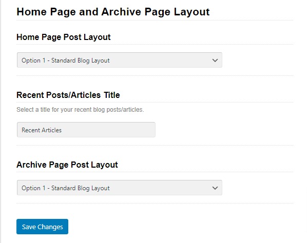 homepage layout homepage layout