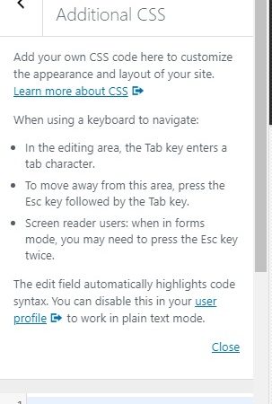 Additional css Additional css