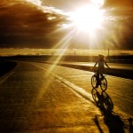 Woman Riding a Bicycle