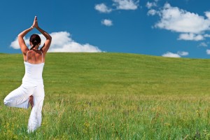 Yogini Doing Tree Pose