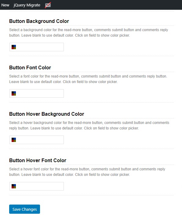 button settings