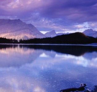 Beautiful Blue Water With Mountains