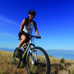 Woman Riding a Bicycle