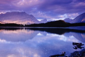 Beautiful Blue Water With Mountains