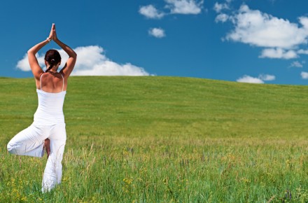 Yogini Doing Tree Pose