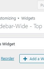 sideba widget top sideba widget top