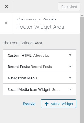 Footer Widgets Area Footer Widgets Area