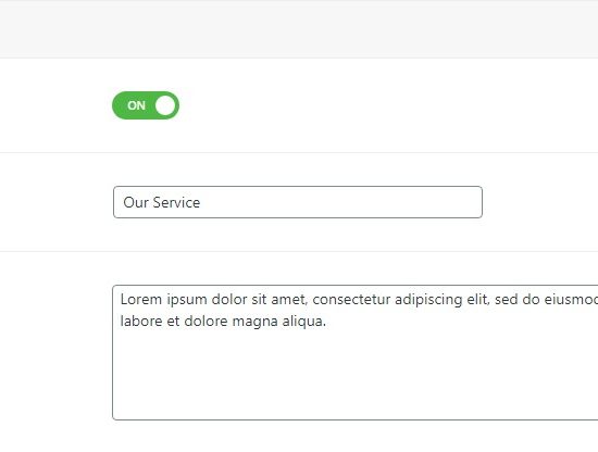 Service Section Service Section